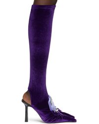 Ancuta Sarca J2 Sock Tall Boots - Purple