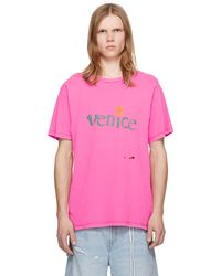 ERL - T-shirt 'venice' rose - Lyst