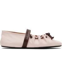 Marni - Leather Mary Jane Soft Ballerina Flats - Lyst