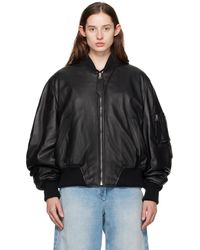 The Attico - Anja Leather Jacket - Lyst