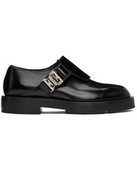 Givenchy - Black Squared Buckle Loafers - Lyst