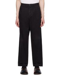 PS by Paul Smith - Black Pleated Trousers - Lyst