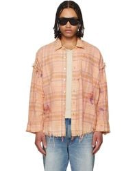 R13 - Shredded Seam Drop Neck Shirt - Lyst