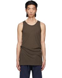 Soar Running Synthetic White Race 4.0 Tank Top in Brown for Men Mens Clothing T-shirts Sleeveless t-shirts 