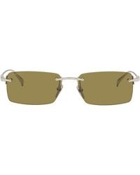 Gucci - Rectangular Frame Sunglasses - Lyst