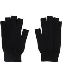 Rick Owens - Black Fingerless Gloves - Lyst