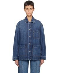Bottega Veneta - Indigo Wash Denim Overshirt - Lyst