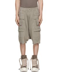 Rick Owens - Taupe Tower Creatch Cargo Pods Shorts - Lyst