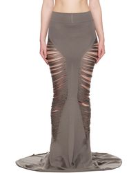 Rick Owens - グレー Hollywood Tanja マキシスカート - Lyst