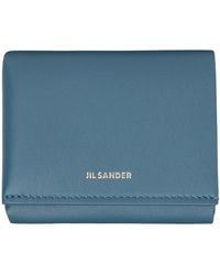 Jil Sander - Blue Origami Wallet - Lyst
