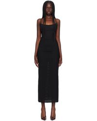 Miaou - Robe Longue Thais Noire - Lyst