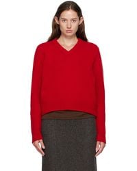 &Daughter - レッド Glenn Vネックセーター - Lyst
