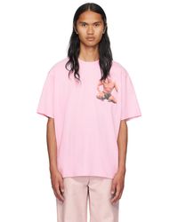 JW Anderson - Pink Chest Pocket T-shirt - Lyst