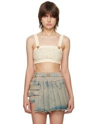 Balmain - Cropped Tank Top - Lyst