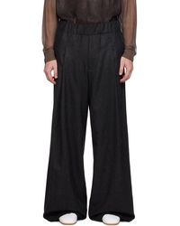 Dries Van Noten - Wide Wool Trousers - Lyst