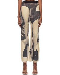 ELLISS - Grey Recycled Polyester Trousers - Lyst