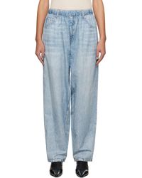 Alexander Wang - Pantalon de survêtement bleu à image trompe l'œil imprimée - Lyst