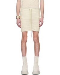 Rick Owens - Short Buds Blanc Cassé - Lyst