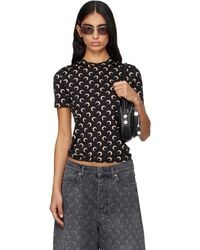 Marine Serre - Recycled Moon Jersey Second Skin Short Sleeve T-Shirt - Lyst