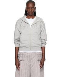 Dries Van Noten - Cropped Loose Zipped Hoodie - Lyst