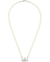 Vivienne Westwood - Mini Bas Relief Faux-Pearl Necklace - Lyst