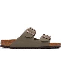 Birkenstock - Regular Arizona Birkibuc Sandals - Lyst