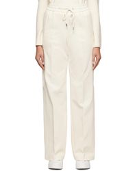 BOSS - Pantalon blanc à cordon coulissant - Lyst