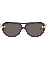 Bottega Veneta - Knot Aviator Sunglasses - Lyst