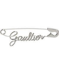 Jean Paul Gaultier - Boucle d'oreille unique 'the gaultier' argentée - Lyst