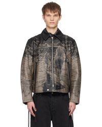 eytys レザージャケット SSENSE Exclusive Black Flux Leather Jacket by EYTYS on Sale