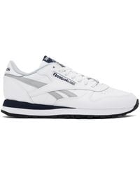 Reebok - White Classic Leather Sneakers - Lyst