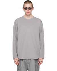 Y-3 - Gray Premium Long Sleeve T-shirt - Lyst