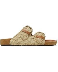 Isabel Marant - Beige Lennyo Flat Sandals - Lyst