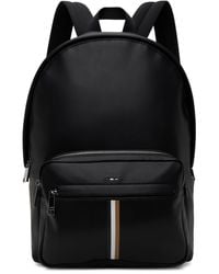 BOSS - Faux-leather Signature Stripe Backpack - Lyst