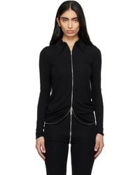 Alexander Wang - Draped Back Zip Shirt - Lyst