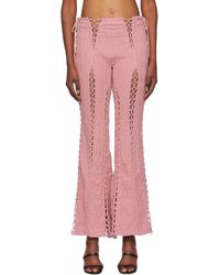 【関税込み】Isa Boulder グレー Louise フレア ラウンジパンツ Isa Boulder Flared Trousers in Natural | Lyst