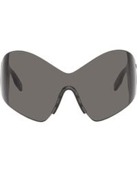 Balenciaga - Gray Mask Butterfly Sunglasses - Lyst