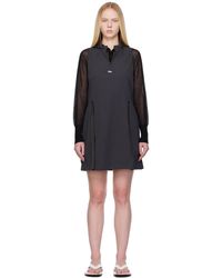 Amomento - Nylon Hooded Minidress - Lyst