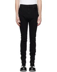 Mugler - Black Spiral Jeans - Lyst