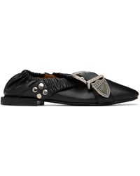 Toga - Cross Strap Ballerina Flats - Lyst