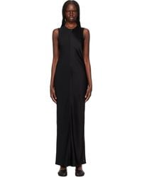 Ami Paris - ブラック ストレート マキシワンピース - Lyst