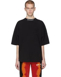 Palm Angels Black Classic Logo Over T-shirt
