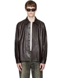 Our Legacy - Welding Leather Shirt - Lyst