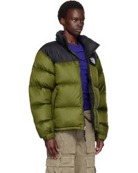 The North Face Khaki 1996 Retro Nuptse Down Jacket in Green | Lyst