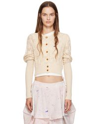 Vivienne Westwood - Off- Samantha Cropped Cardigan - Lyst