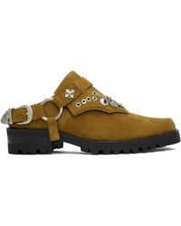 Toga Virilis - Tan Suede Slip-On Loafers - Lyst
