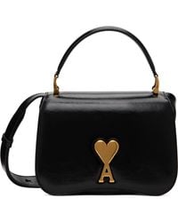 Ami Paris - Leather Top Handle Paris Paris Bag - Lyst