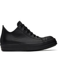 Rick Owens - Baskets Basses Noires - Lyst