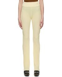 Atlein - Yellow Polyester Trousers - Lyst