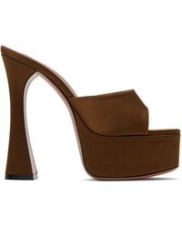 AMINA MUADDI - Brown Dalida 140 Heeled Sandals - Lyst